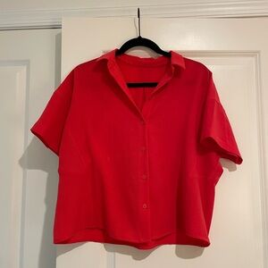 Lululemon Cropped Button Down